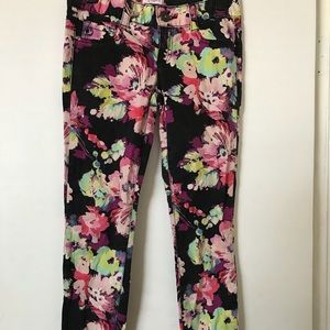 Candies stretch skinny  jeans flower pattern